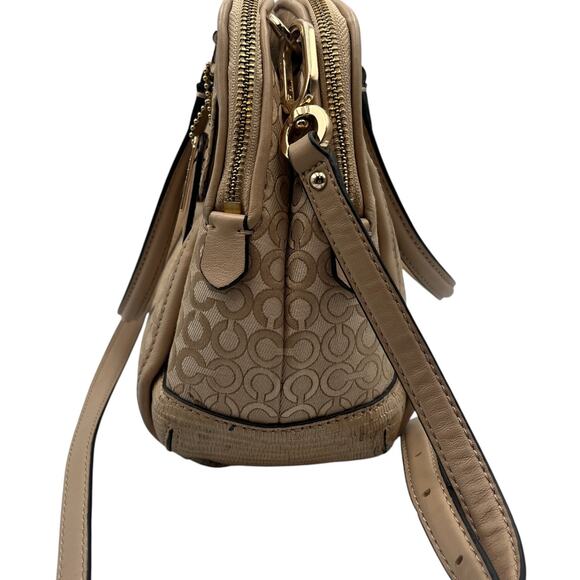 Coach Madison Georgie Op Art Convertible Satchel Hand Shoulder Crossbody Bag - Picture 3 of 9
